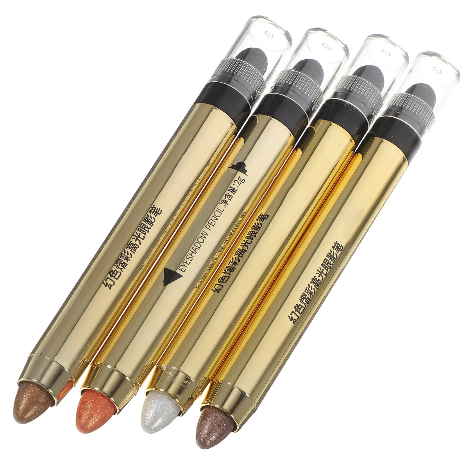 4 stücke Lidschatten Stifte Langlebig Wasserdicht Make-Up Stick Dual-Ended Lidschatten Buntstifte Frauen Kosmetik Werkzeuge Augen Make-Up