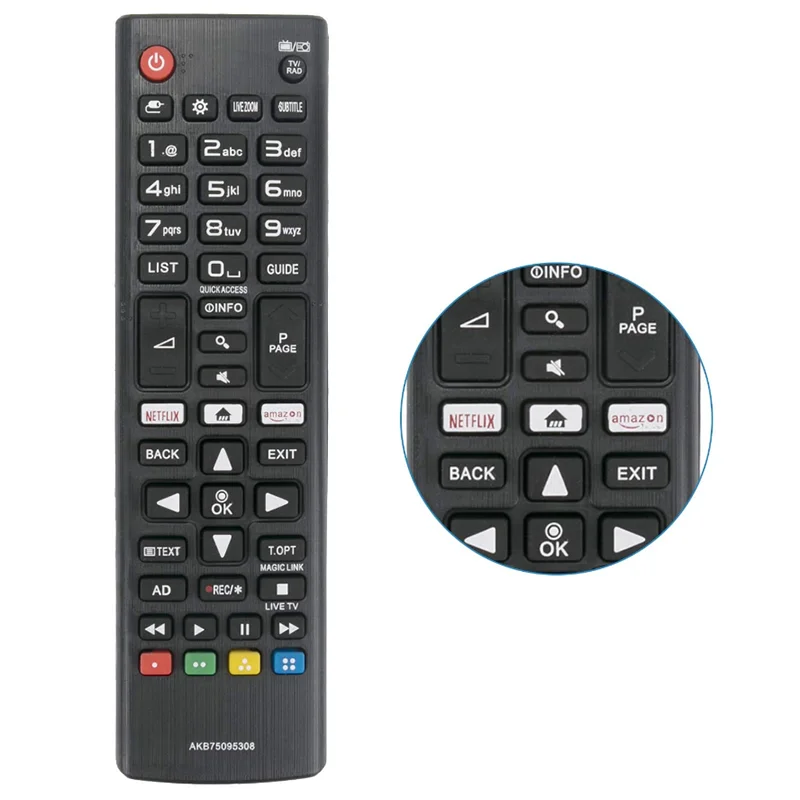 AKB75375604 Remote Control Fit for L Smart TV 43UK6300PUE 32LK610BPUA 49UK6300PUE 55UK6300PUE Universal Replace remote control