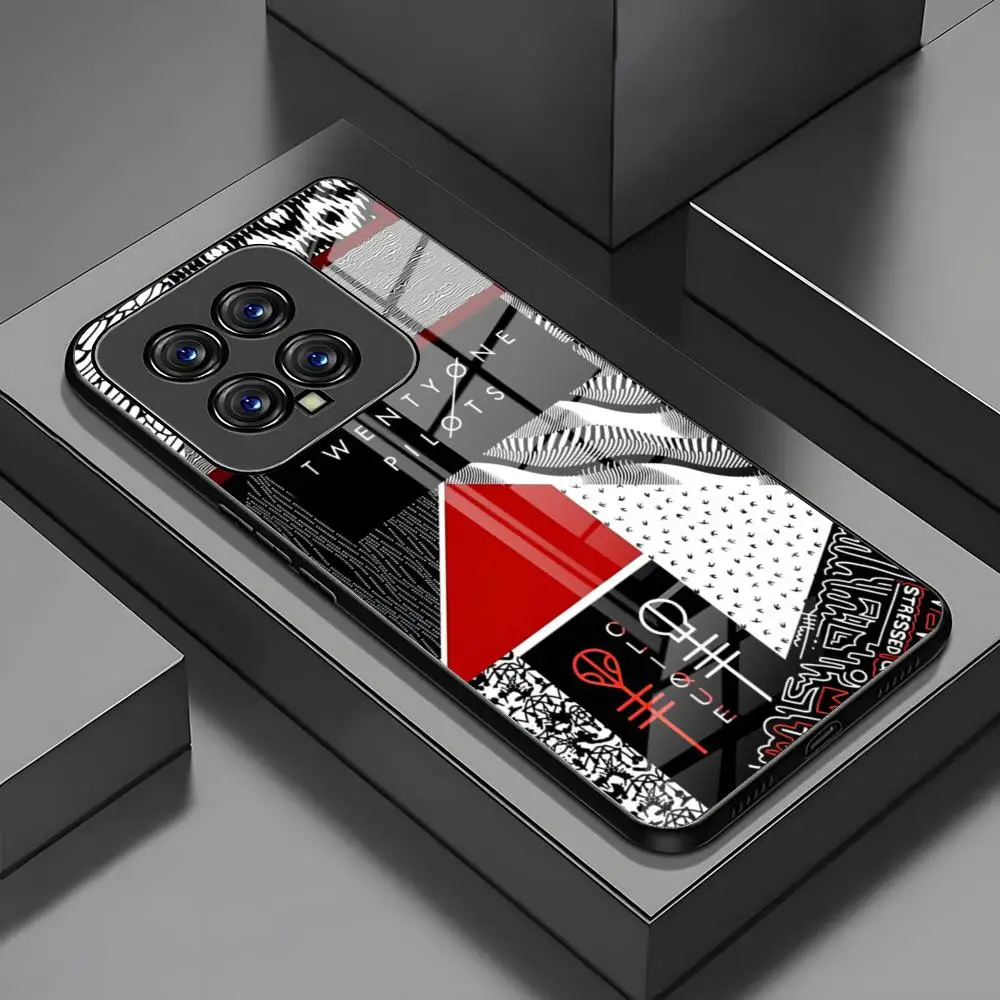 

T-Twenty One P-Pilots Phone Case for xiami 14 13 12 11 pro 12T 12X Note X5 X6 M6 F5 F6 POCO Ultra Glass Design Cover