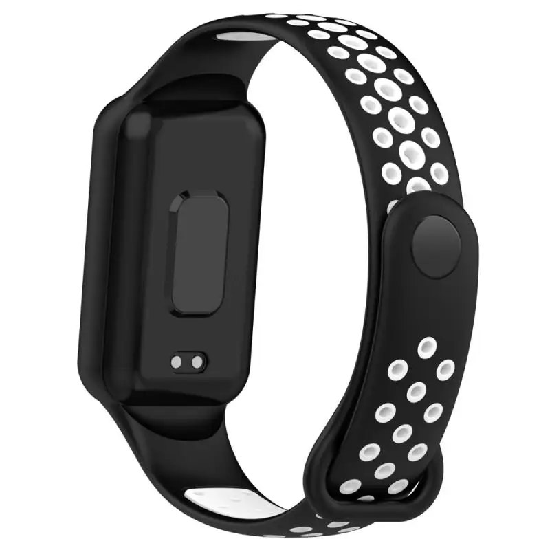 Correa de silicona para reloj inteligente, pulsera de repuesto para Amazfit Band 7, dos colores, transpirable