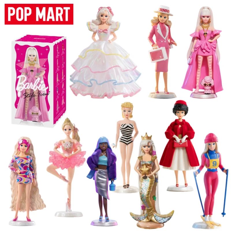 

POP MART & Barbie Style Collection Series 2018 Ballet Wishes 2022 Extra 1995 Mermaid Collectible Figure Toy Girl's Birthday Gift