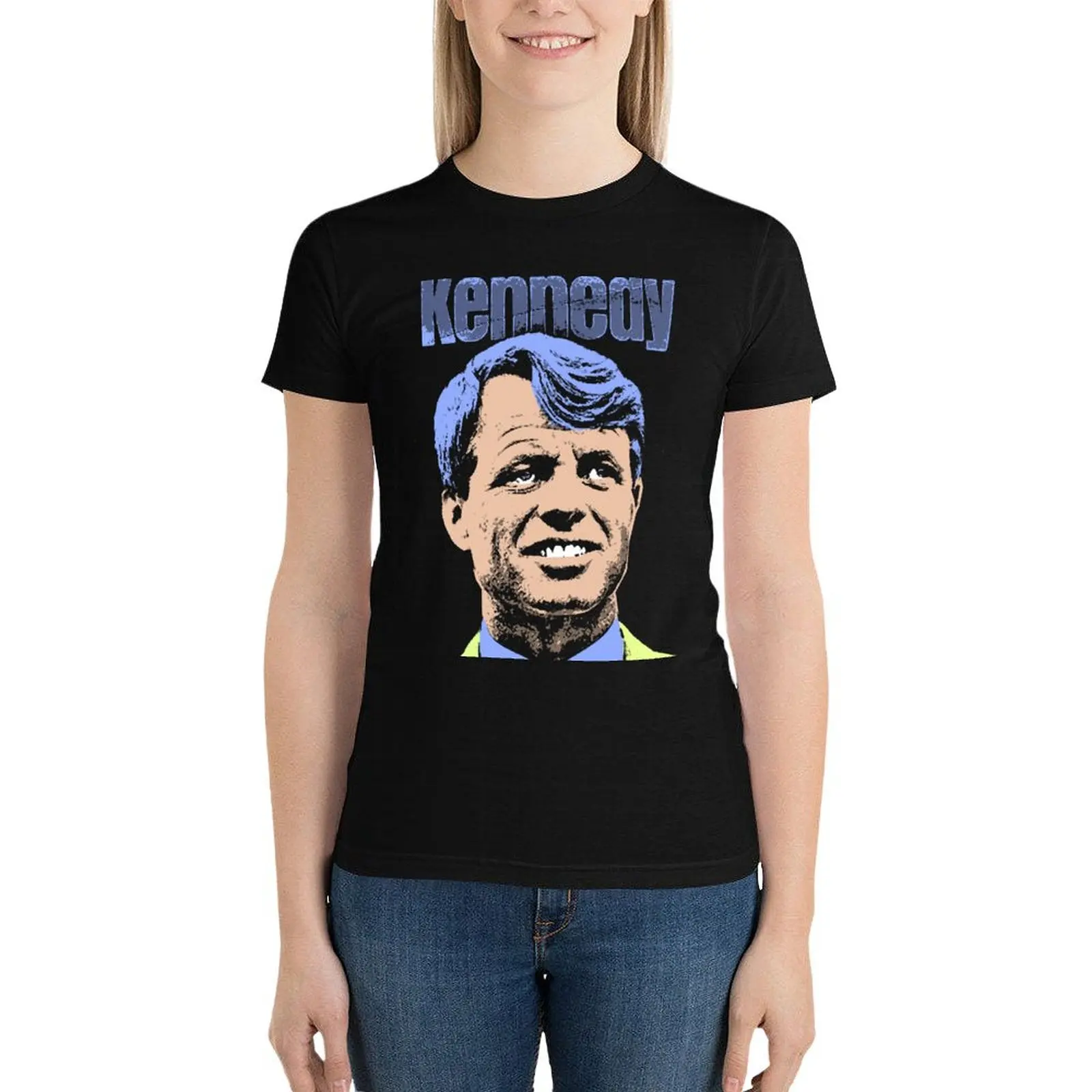 RFK-1968 Election Poster T-Shirt cute tops summer tops T-shirt Women