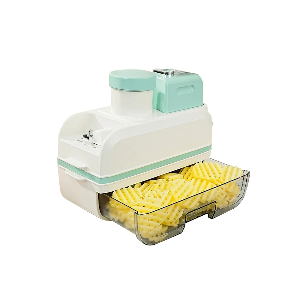 Multifunctional Automatic Slicing Machine Wavy Chips Cutter Potato Lemon Carrot Slice Cutter
