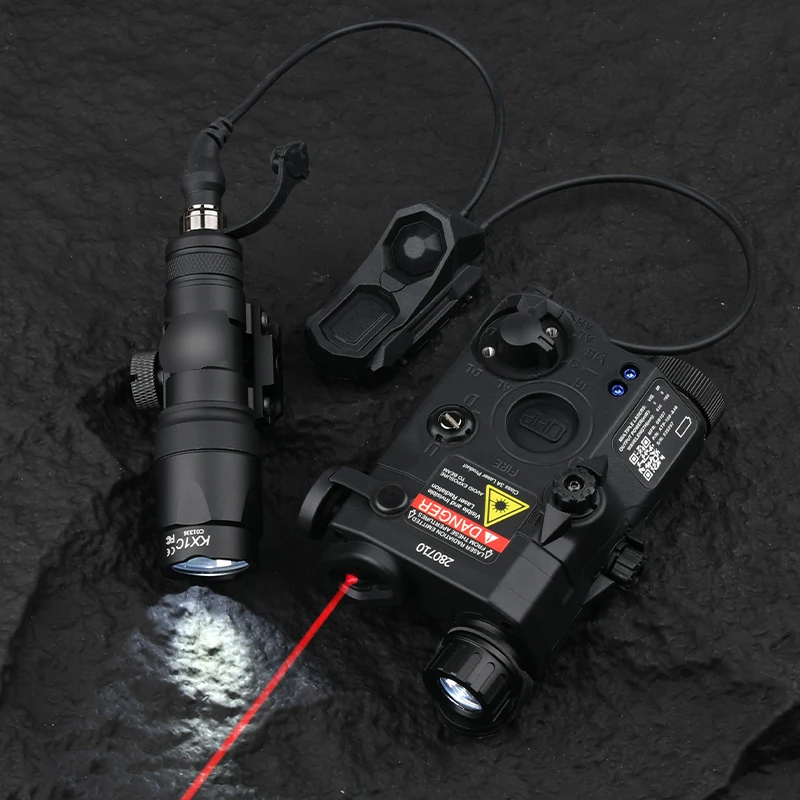 WADSN Tactical PEQ 15 Red/Green/Blue Laser & SF M300A/M600C Flashlight & AXON Remote Sitch Set IR Fill Light For Airsoft Hunting