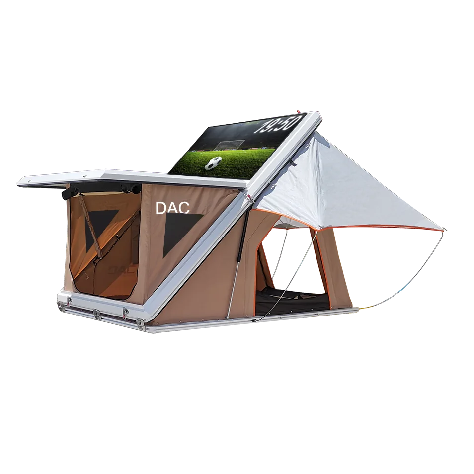 

Standing 270 Degree Waterproof Car Rooftop Tent 4WD Foxwing Rear Roof Awning for Camping Legless Vehicle Awning