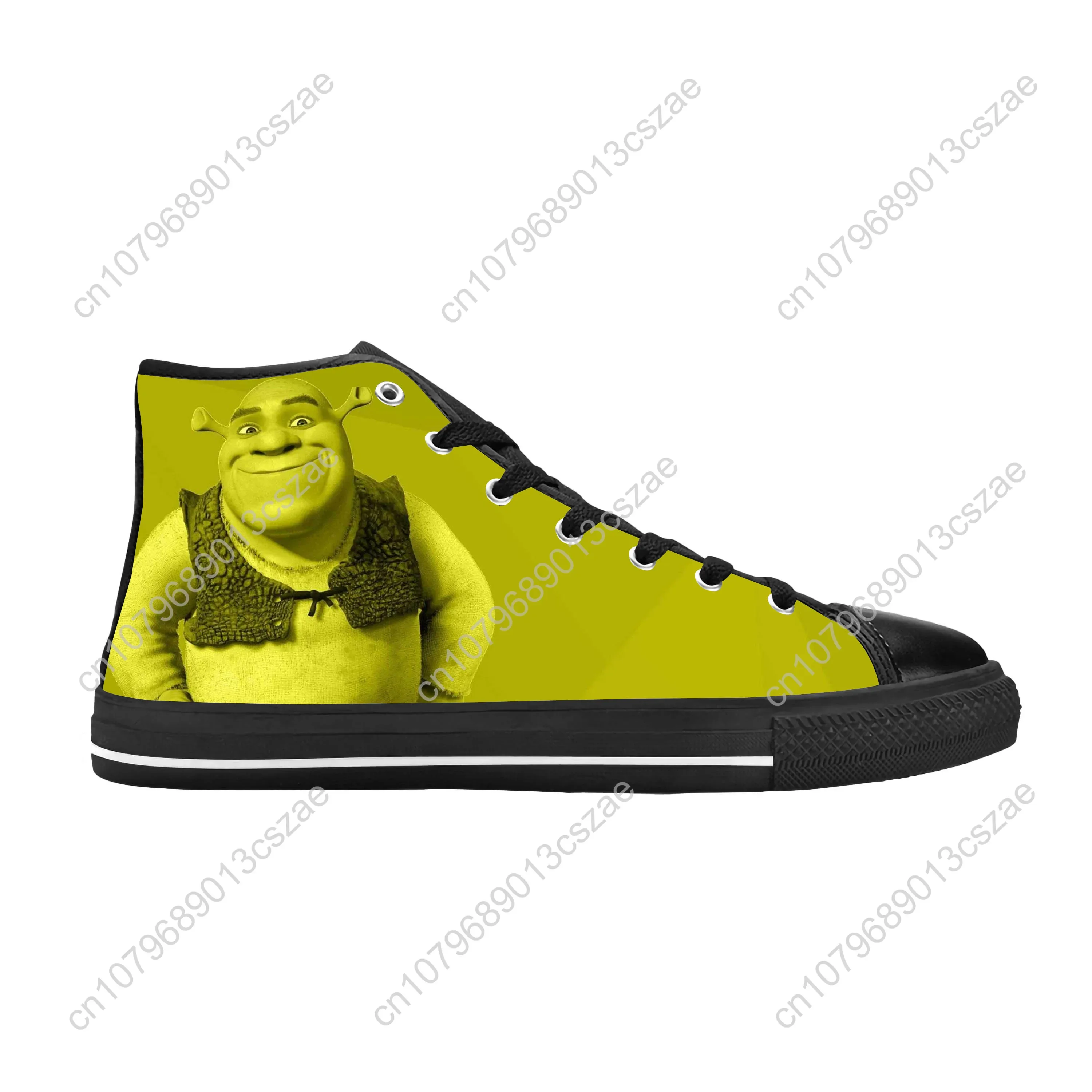 Shreks Anime Cartoon Manga Comic Monster Fashion Casual Cloth Shoes High Top Comfortable Breathable 3D Print Men Women Sneakers