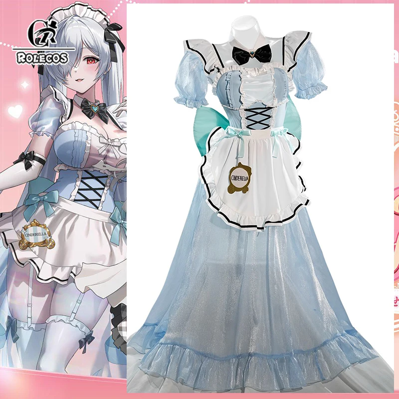 

ROLECOS Game NIKKE Goddess of Victory Pilgrim Princess Cosplay Costume Coffee Maid Uniform Women Halloween Carnival Dress