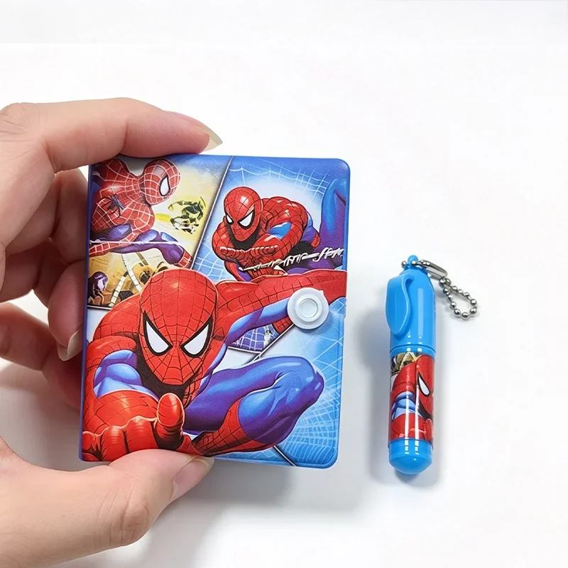Marvel's Spider-Man stationery, stationery set, mini notebook and ballpoint pen combo, pocket notebook, student reward set，cute