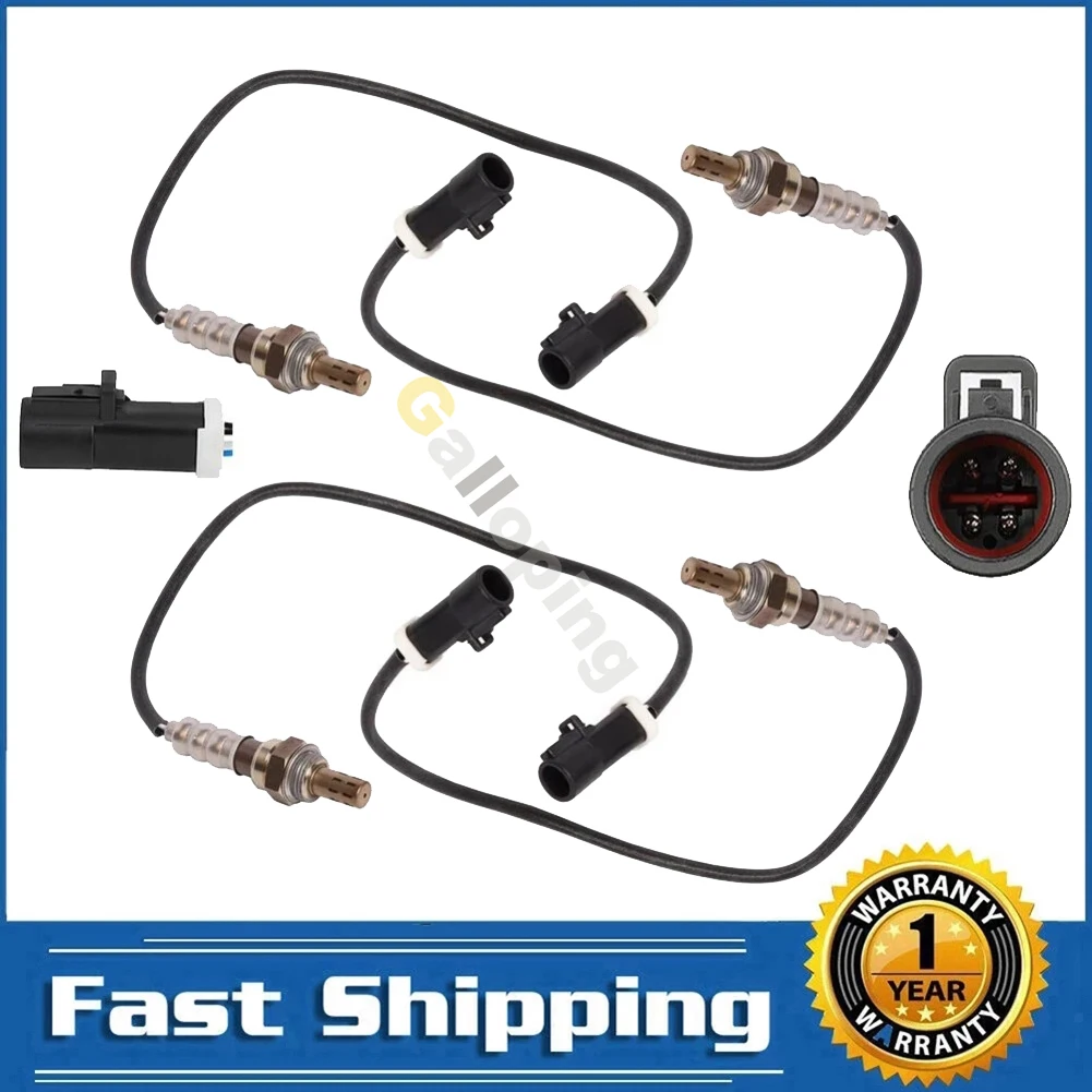 4Pcs Oxygen 02 Sensor For For Ford E-150 E-250 E-350 F-250 5.4L 6.8L Lincoln Town Car Mercury Marauder 4.6L Upstream Downstream