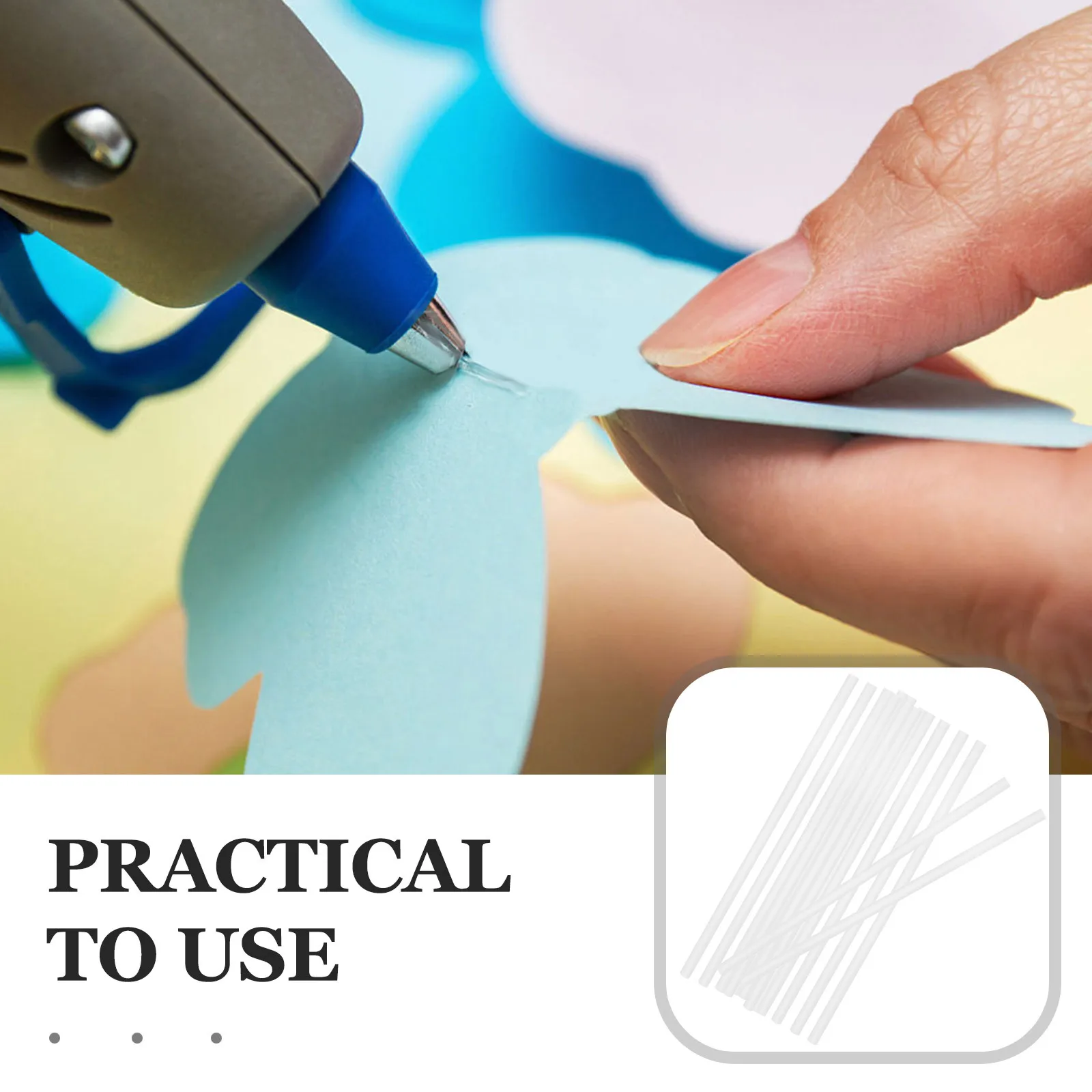 

20Pcs Hot Glue Sticks Durable Adhesive DIY Crafting Tool for Handmade Repair Decoration Glue Sticks DIY Crafts Tools