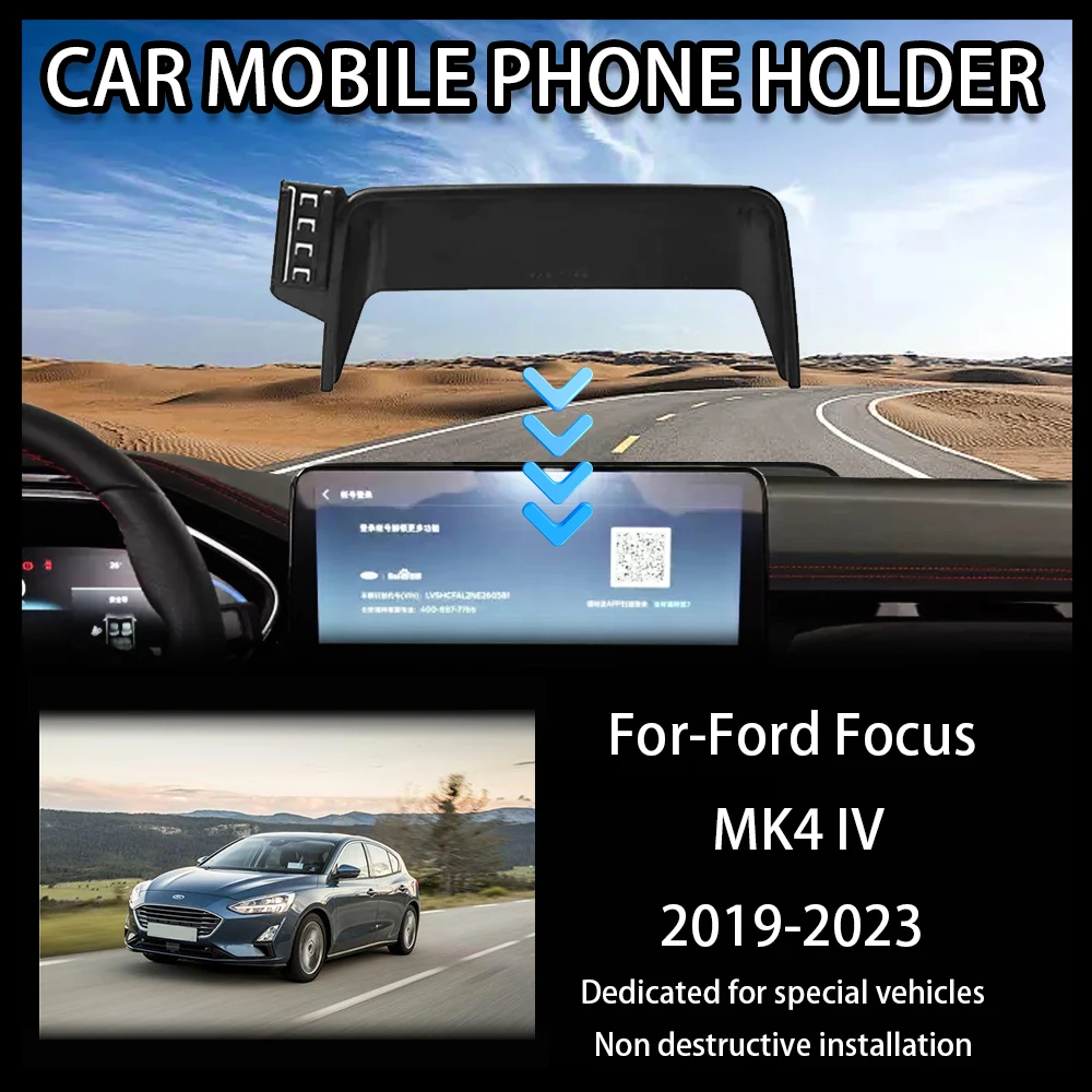 

Car Mobile Phone Holder for Ford Focus MK4 IV 2019~2023 GPS Air Vent Cellphone Bracket Auto Smartphone Stand Gravity Accessories