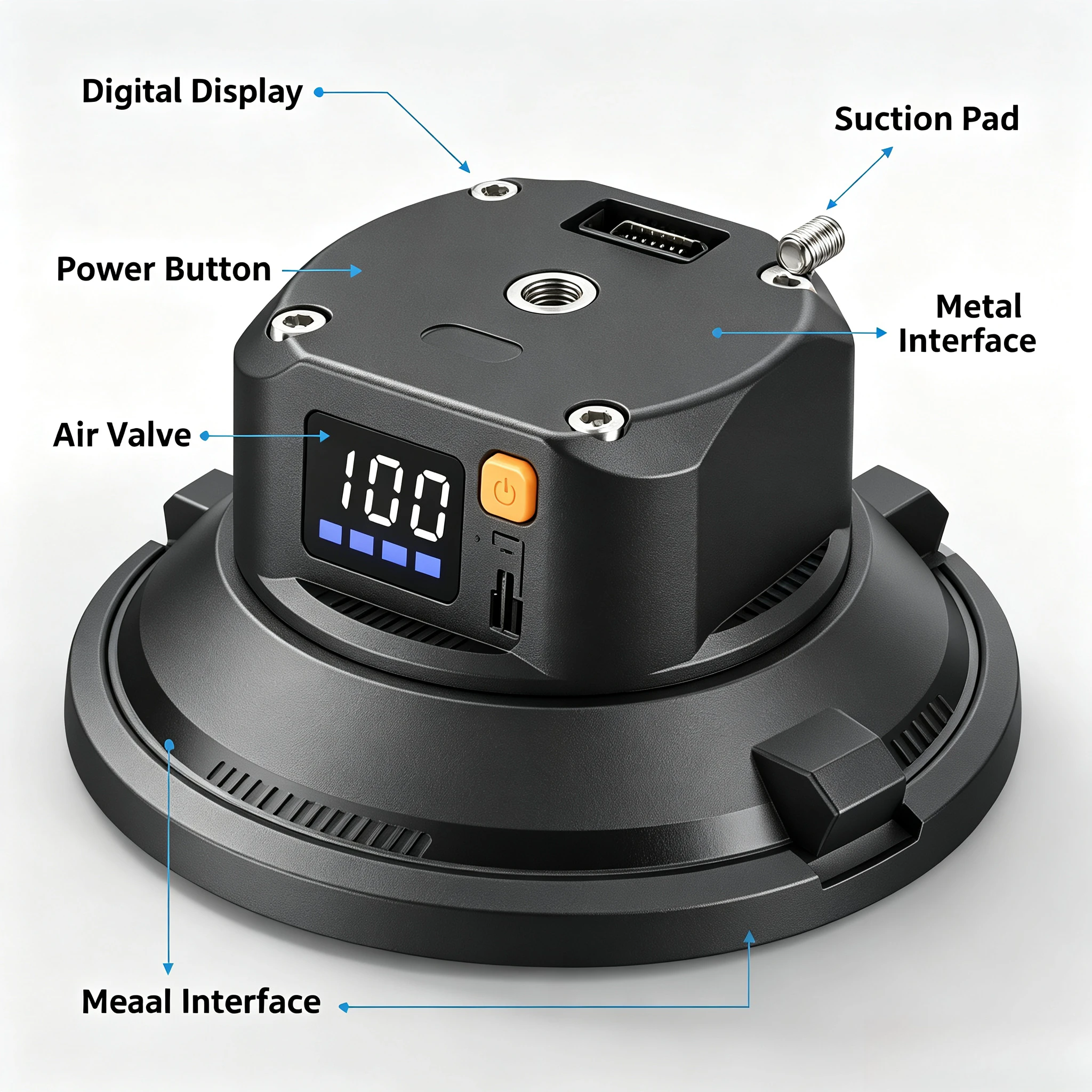 4.5 6 Inch  Hand Pump Suction Cup Electric Vehicle Strong Shock Absorption Camera Photography Fixed Shooting Suction Cup Bracket