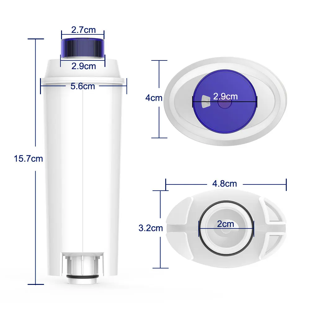 Wymienny filtr wody Filtr wody kompatybilny z ekspresami do kawy DeLonghi DLSC002 ECAM, ETAM, ESAM, BCO, EC