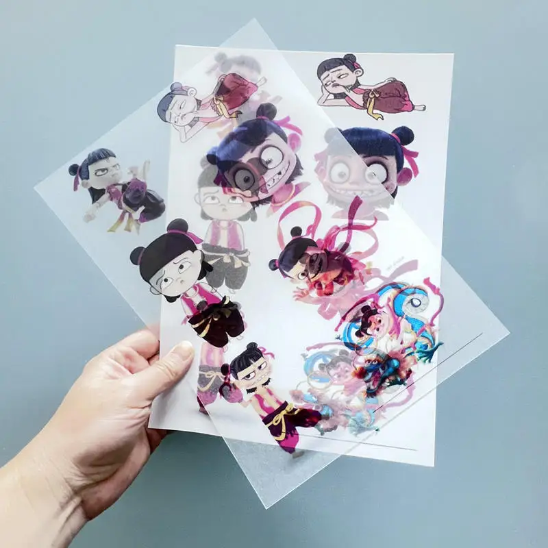 10Pcs Single Printable Heat Shrink Art Plastic Sheet Inkjet Printed Shrinky Blank Film A4 Paper Printing DIY Fun Kit Accessories