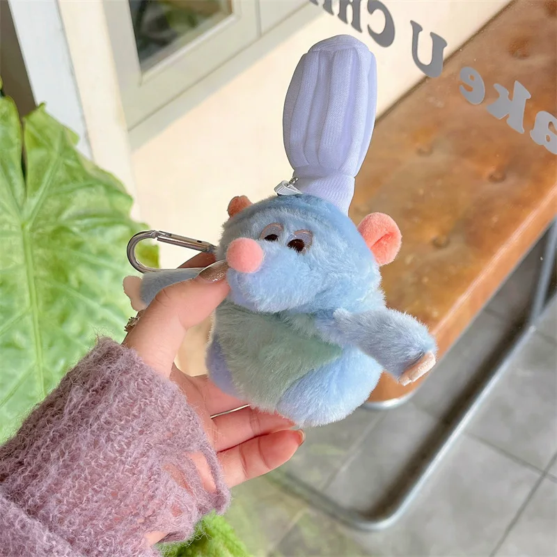 ل AirPods Pro 2nd حافظة لطيف أفخم راتاتوي ريمي غطاء ل AirPods 4 3 2 1 فتاة المفاتيح سماعة شحن صندوق قلادة هدية