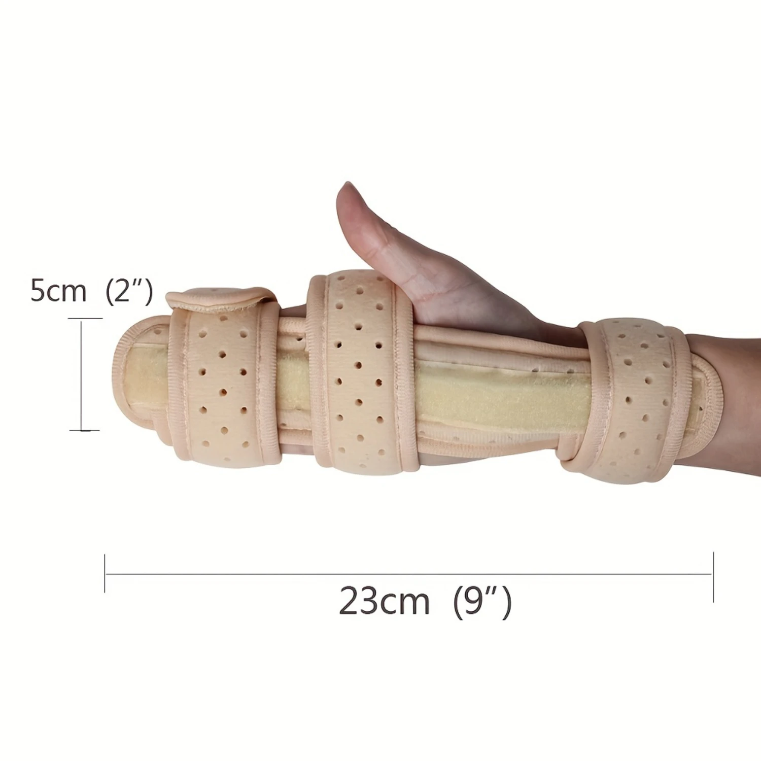 Wrist Support Brace, Hand Finger Aluminum Splint Strap Fixator