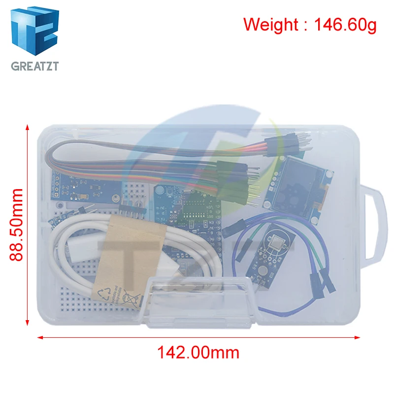 GREATZT ESP8266 Weather Station Kit Temperature Humidity OLED Display Module Breadboards For Aarduino