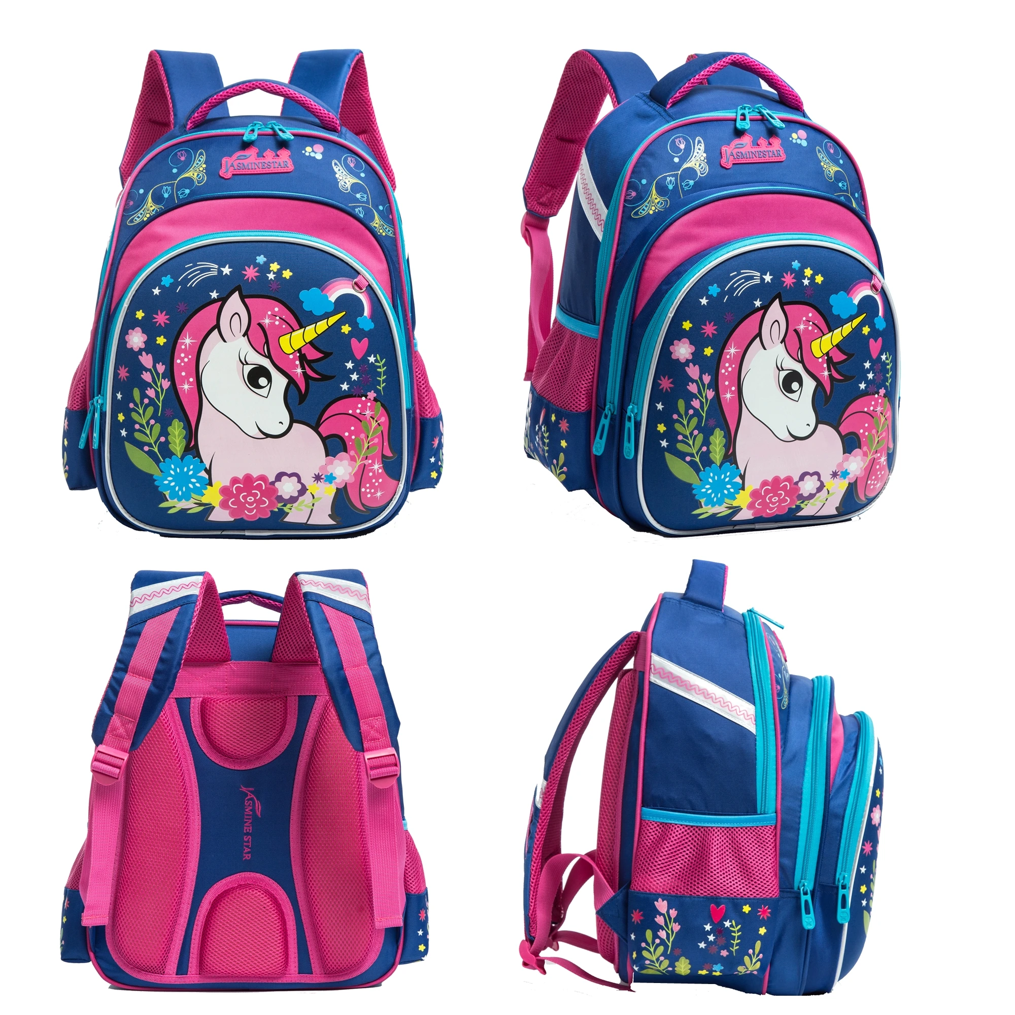 Mochila de unicornio para niñas, mochila de concha dura para estudiantes de escuela primaria