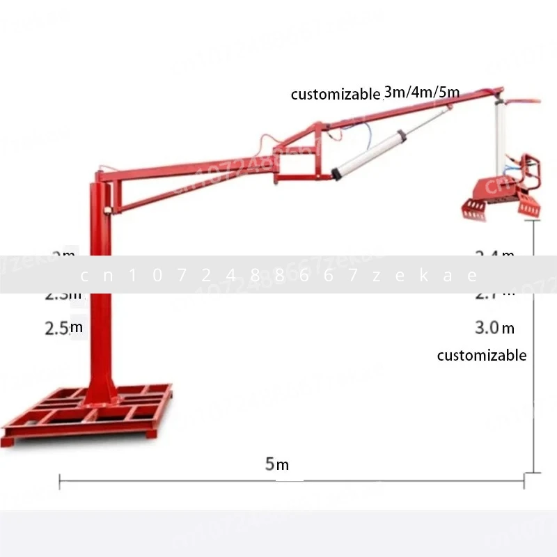 Pneumatic machinery breakthrough point mobile balance crane power crane fertilizer feed cement lifting and handling