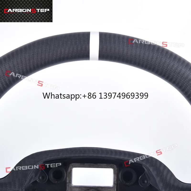 Custom Matte Carbon Fiber Car Steering Wheel for Ford F150 Raptor