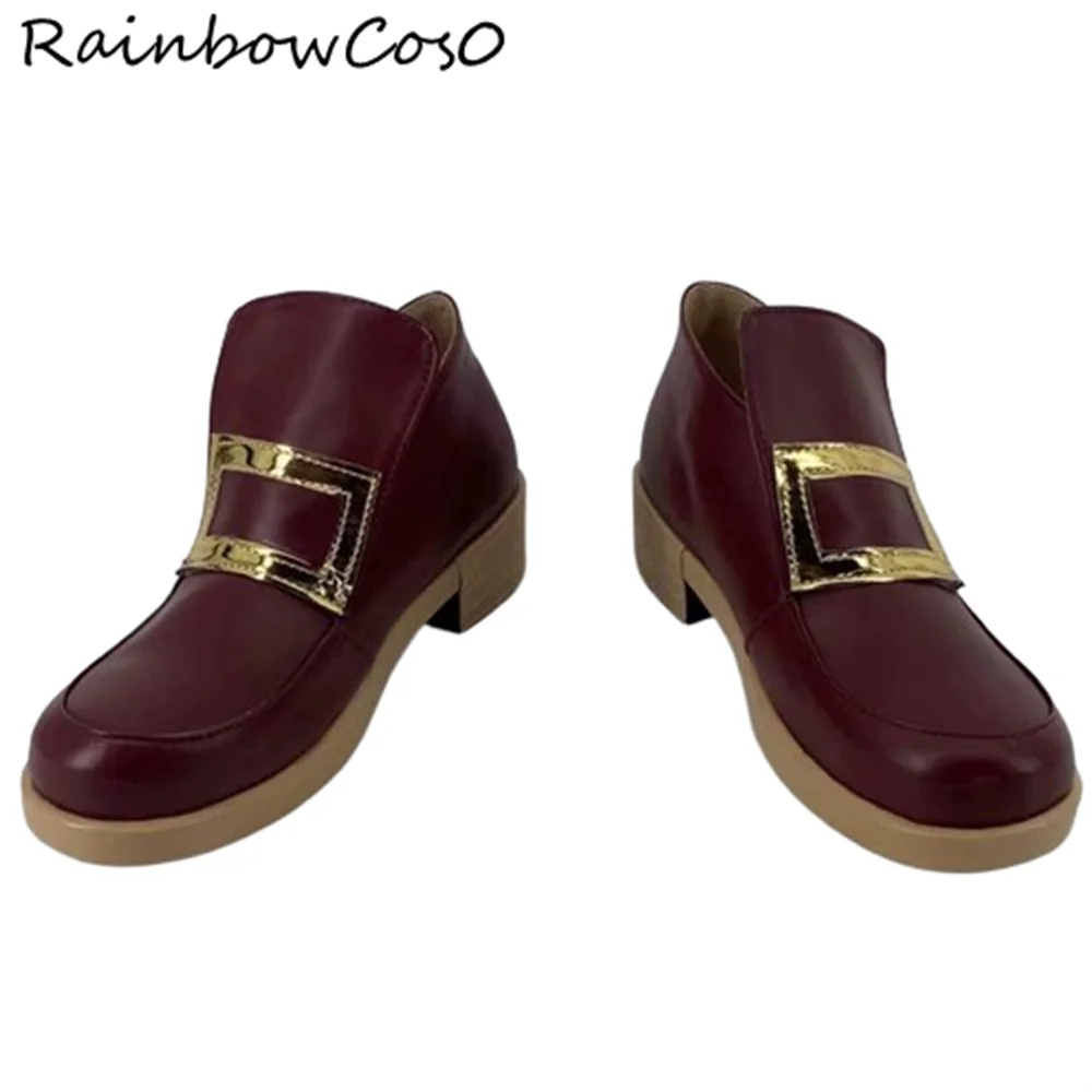 น้ําตาลน้ําตาล Rune Chocola Rune Chocolat Meier คอสเพลย์รองเท้ารองเท้าเกมอะนิเมะฮาโลวีนคริสต์มาส RainbowCos0 W4613
