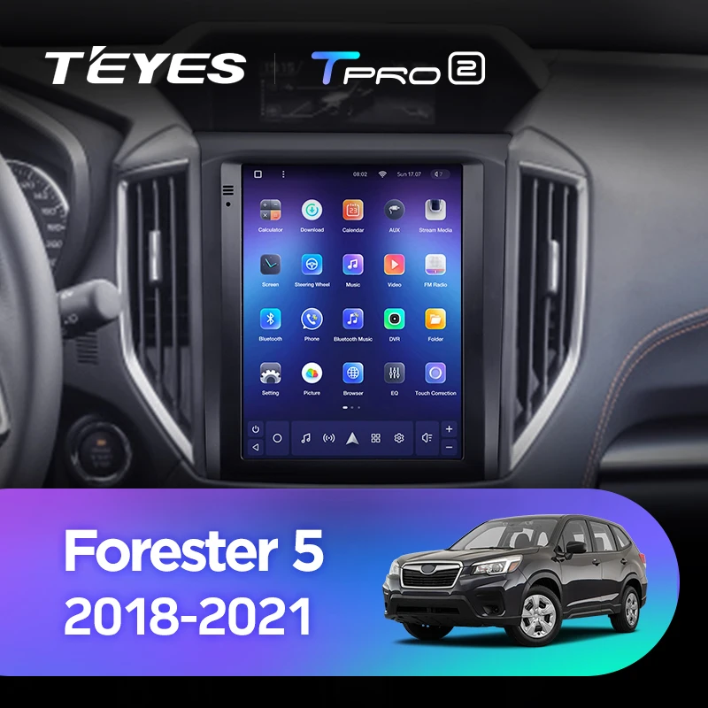 TEYES TPRO 2 For Subaru Forester 5 SK S14 2018 - 2021 For Tesla style screen Car Radio Multimedia Video Player Navigation GPS Android No 2din 2 din dvd