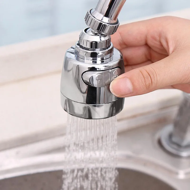 Innovative Kitchen Accessories Faucet Stainless Steel Splash-Proof Universal Tap Shower Water Rotatable Filter Sprayer Nozzle