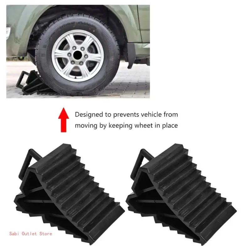 Trailer Wheel Chocks with Handle Wheel Dock for Boats Trailer Travel Campers and RVs Accessory Wheel Chock Tire Chock