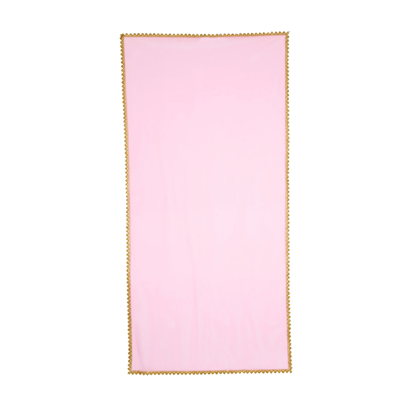 Indischer traditioneller ethnischer Goldbesatz für Kinder und Mädchen, transparenter Tüllschal, durchsichtiger rechteckiger Schal, indisches Netzschal-Zubehör