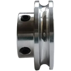 Aluminum alloy single groove pulley 20/30/40mm Small motor pulley drive wheel R2 Groove width 4mm