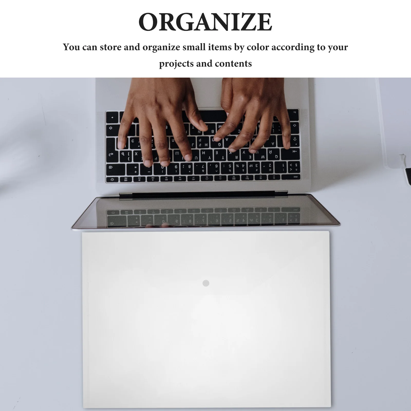 Organizador de archivos transparente, Material PP, almacenamiento de papel A3, carpetas de documentos prácticas, suministros de oficina, 10 Uds.