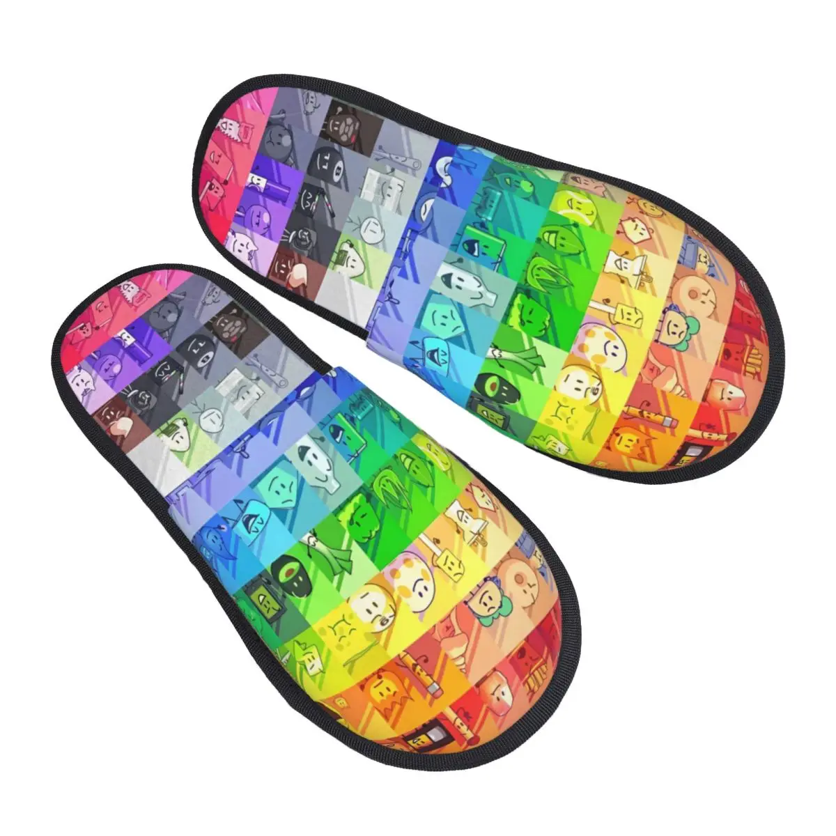 

BFDI Inanimate Insanity, зимние домашние тапочки с героями мультфильмов, боевые тапочки для спальни, острова мечты, уютные тапочки из пены с эффектом памяти, нескользящие