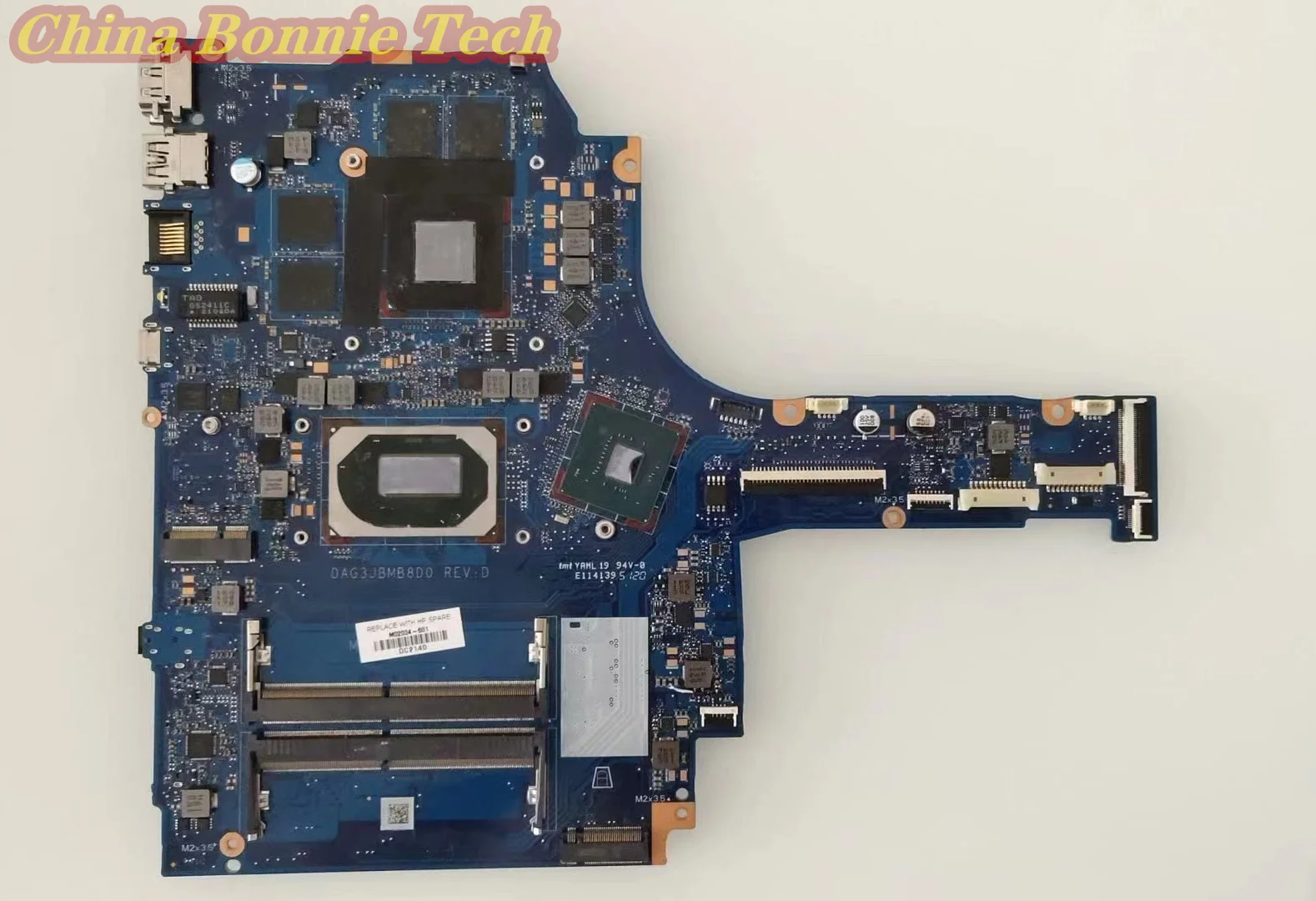 DAG3JBMB8D0 for HP TPN-Q241 Gaming 16-A  M02034-001,601 , i5-10300H GTX1650Ti 4GB