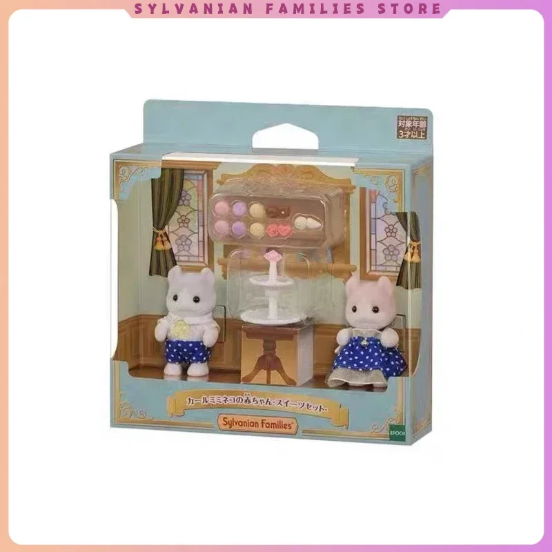 Auf Lager Heiße Original Sylvanian FamiliesWeihnachten Hund Kaninchen Hochzeit Kaninchen Hochzeit Gefleckter Hund Elefant Geburtstagsgeschenke