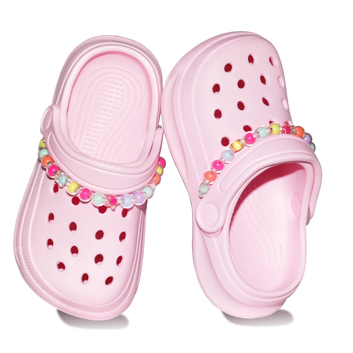 Kids Slip-On Clogs and Mules - Breathable, Waterproof, EVA Garden Shoes with Decorative Chain for Beach and Everyday Wear 168