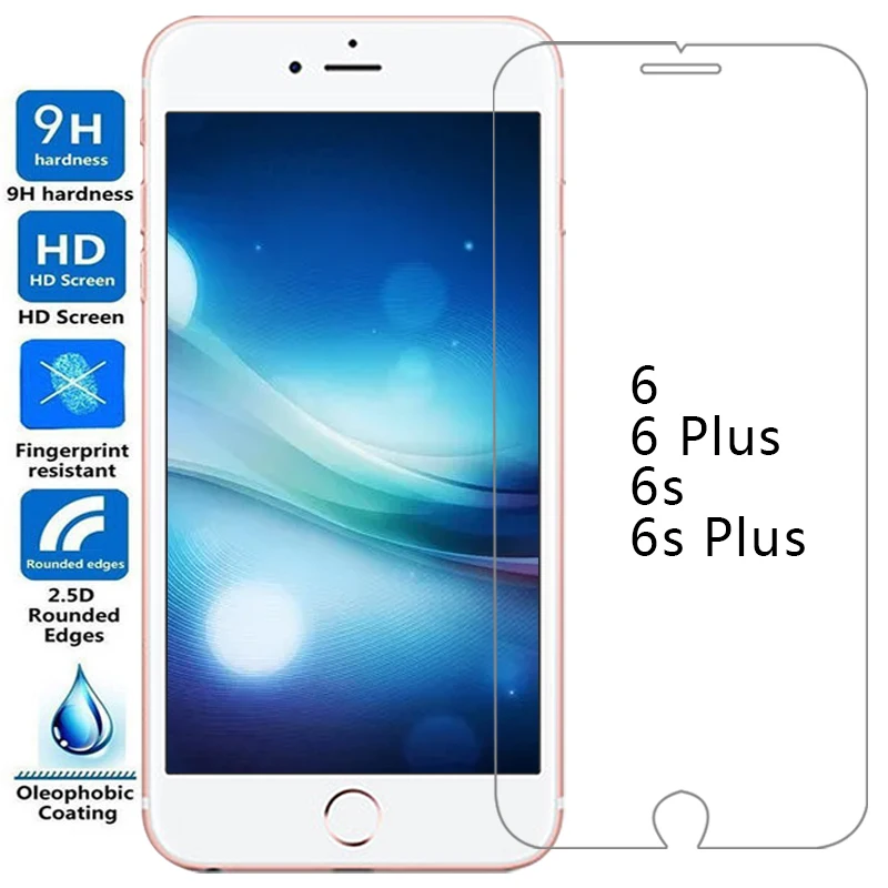حافظة هاتف من الزجاج المقسى لهاتف أبل آيفون 6 6s بلس على آيفون 6 آيفون 6s بلس 6 s s s6 6 plus غطاء خلفي آيفون 6 حافظة #1