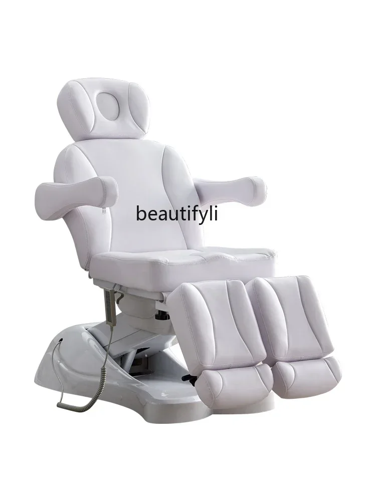 Electric Beauty Bed Body Massage Lifting Multifunctional Beauty Salon High-End Split Leg Rotating Tattoo Chair