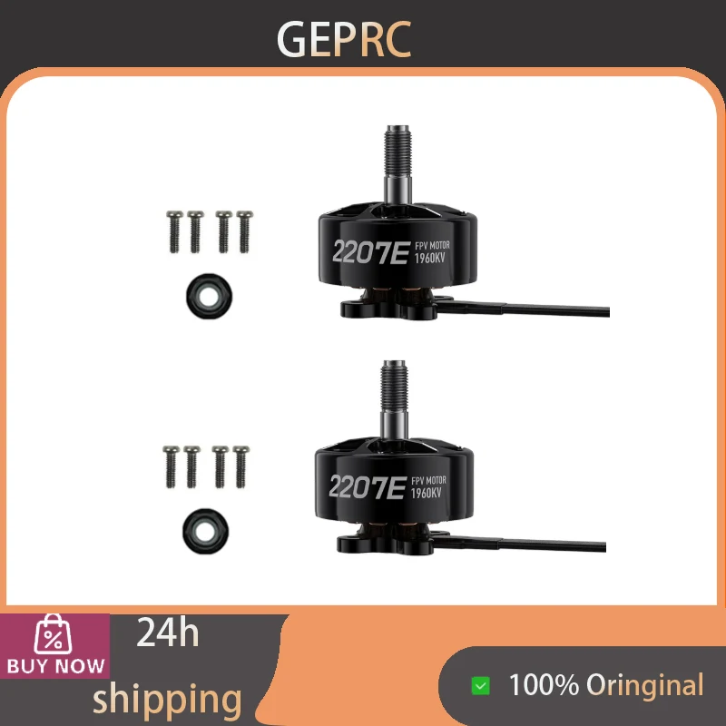 GEPRC SPEEDX2 2207E Brushless Motor, 1500KV/1960KV/2020KV, Long Range Power Motor for 4-5 Inch FPV Racing Drone