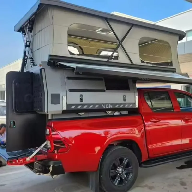 Pickup Light Pop Up Land Trailer Canopy Outdoor Camping Truck Cargo Protection Cover