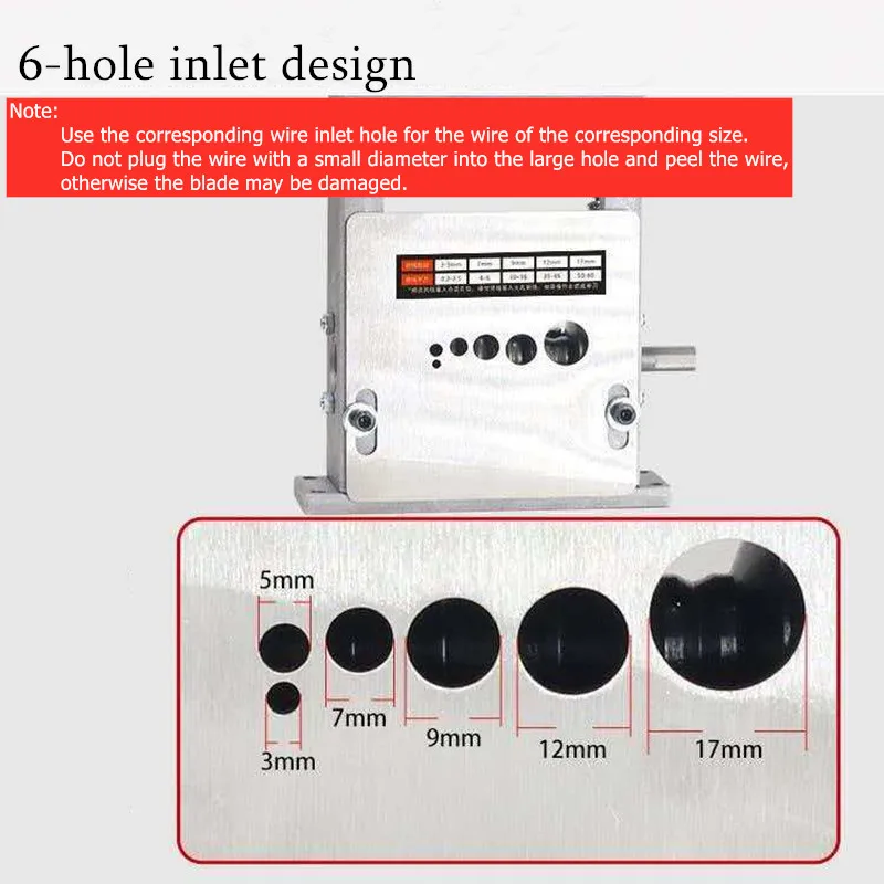 Multi-Hole manual / Automatic Scrap Copper Cable Stripping Machine - Efficiency Industrial Wire Skin Remover for Bulk Processin