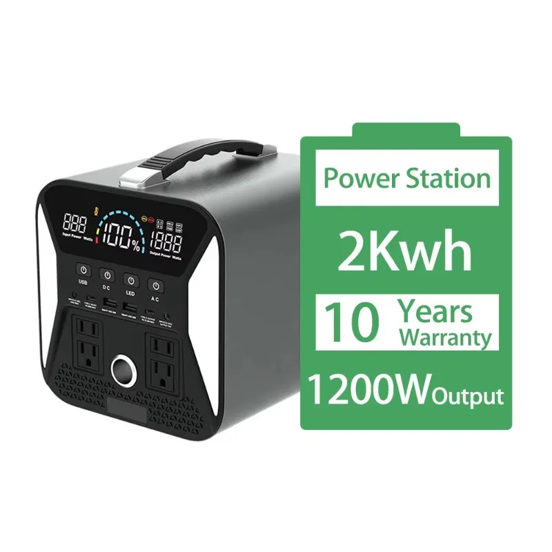 OEM ODM 1200W-6500W Portable Solar Power Generator Lifepo4 Outdoor Solar Energy System Pure Sine Wave Customizable Solar Station