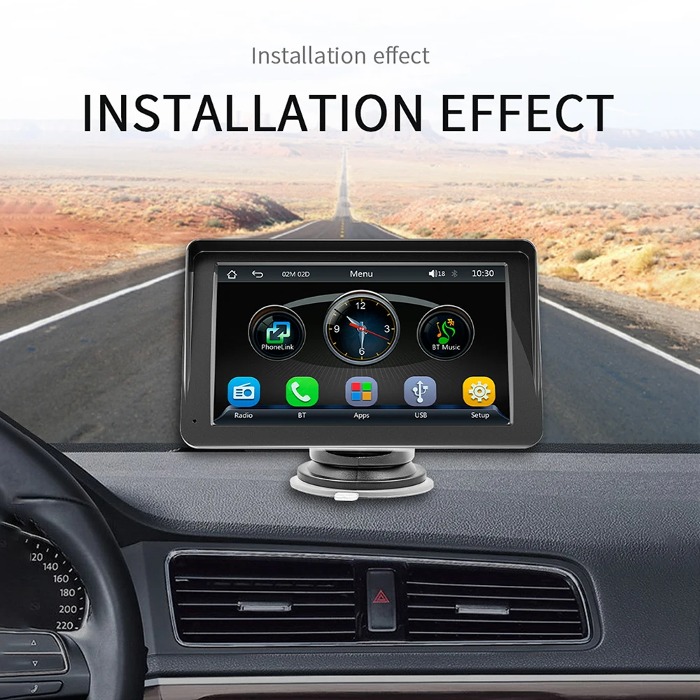 7 Inch B5300A Car Touchscreen MP5 Player Bluetooth5.0 FM Transmit Support Rear View Camera Phone Mirroring