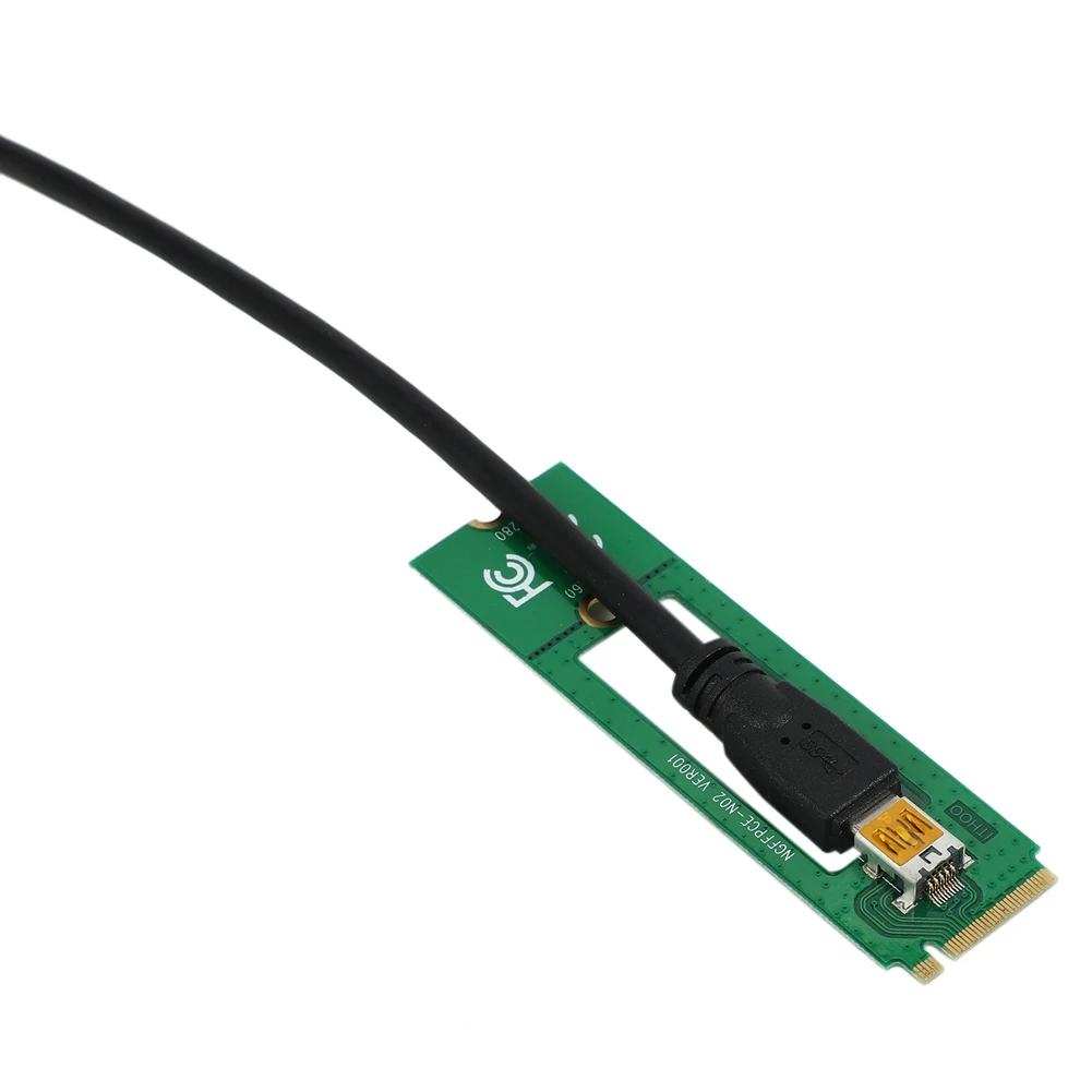 2X NGFF M.2 M Key To USB 3.0 PCI-E Riser Card M2 To USB3.0 PCIE 16X 1X Extender With Power For Litecoin Bitcoin Miner-ABIU