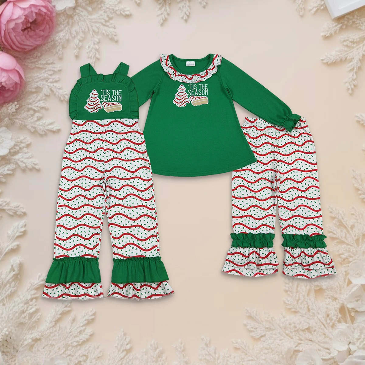 

Лидер продаж, милые комплекты одежды для маленьких девочек, комбинезоны, детская одежда, топы с длинными рукавами и вышивкой для малышей, штаны, наряд