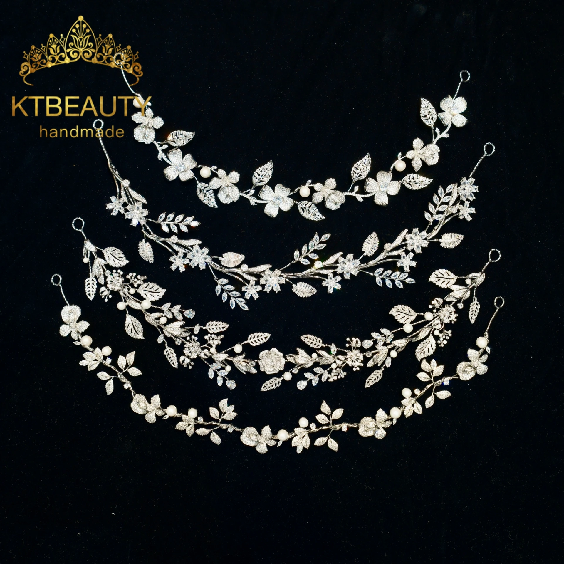 

Модный головной убор Ktbeauty из меди и циркония с 4 цветами, трендовый аксессуар для волос, популярные украшения для волос для женщин