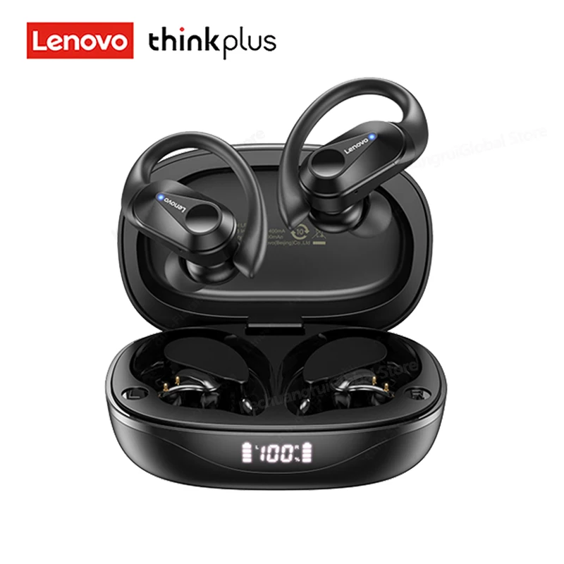 Lenovo LP75 Ture Wireless Headphones TWS Bluetooth 5.3 Noise Reduction Sports Ear Hook HiFi Stereo Waterproof Gaming Earphones