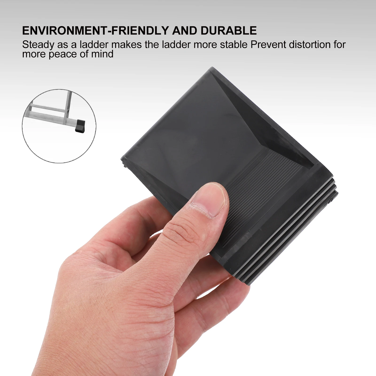 

4Pcs Ladder Rest Mat Non-Slip Feet Covers Durable Plastic Texture Sound Insulation Safety Pad Ladder Feet Covers