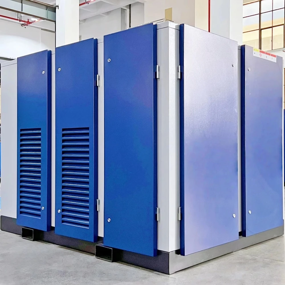 Low Noise 37KW Industrial PM Variable Frequency Air Compressor with Air Dryer Included