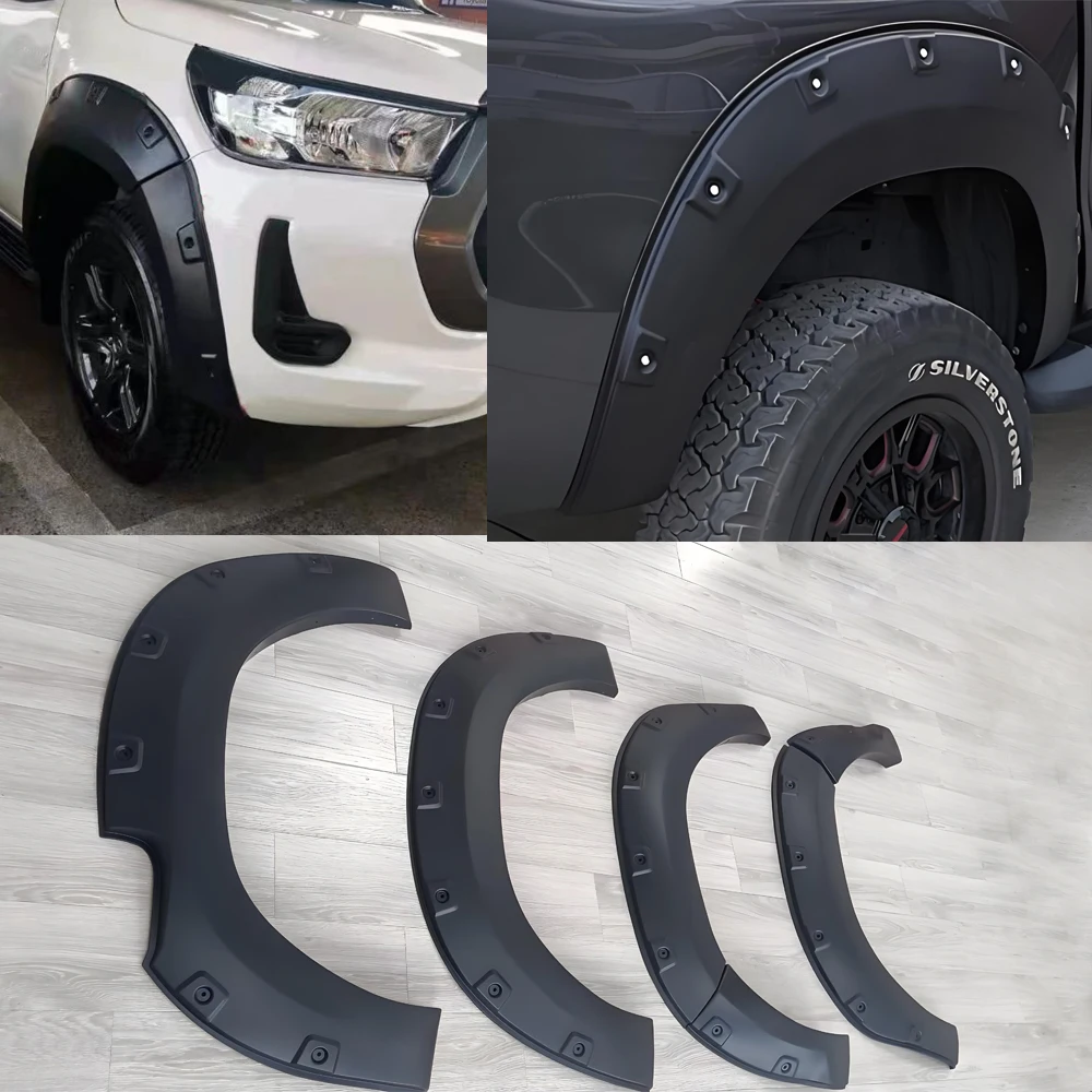 Muguards For Toyota Hilux Revo Rocco 2015-2020 2021-2024 Wheel Arch Fender Flares Car Mud Flaps Mud Splash Guard Accessories