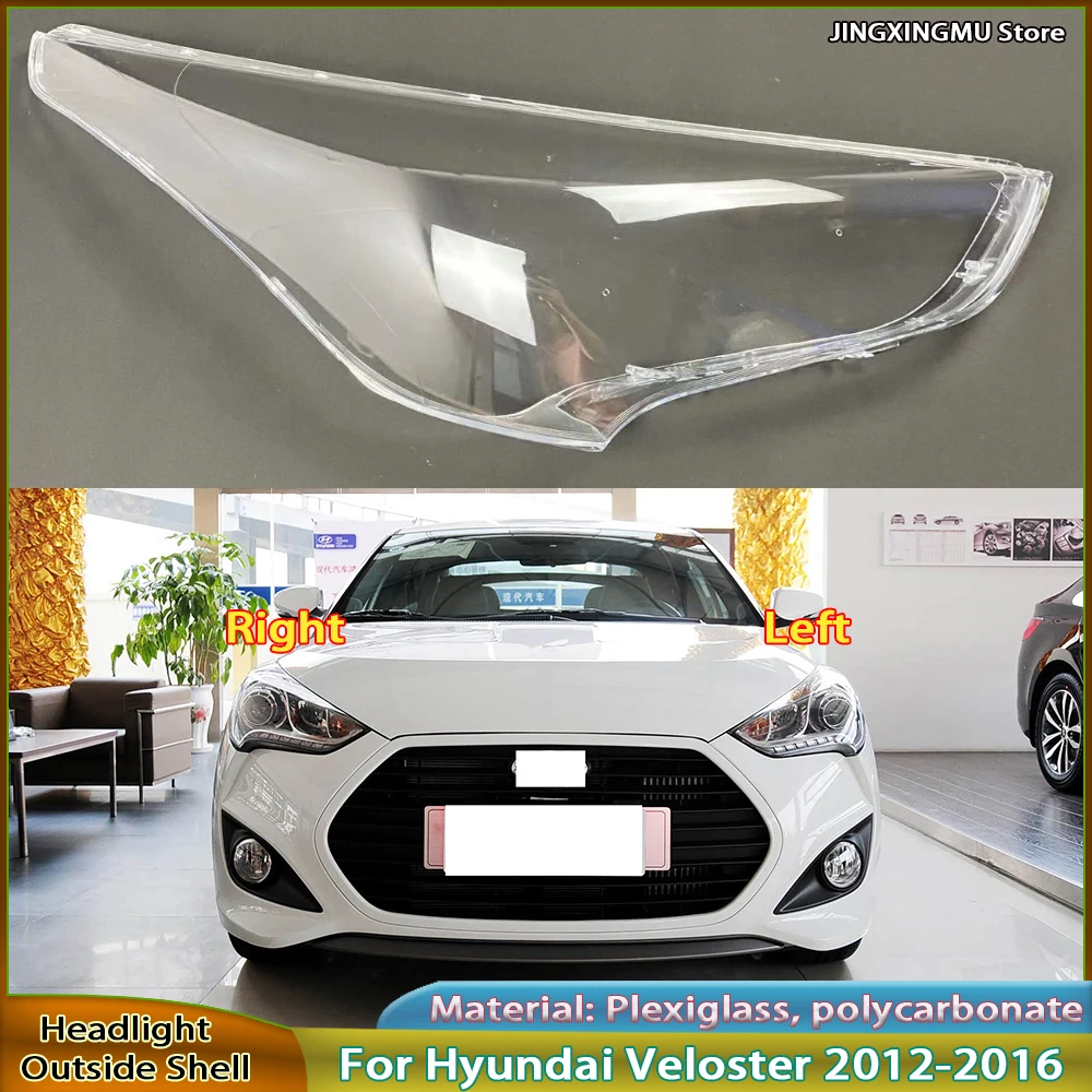 

Headlight Shell Lens Plexiglass Replace Original Lampshade For Hyundai Veloster 2012 2013 2014 2015 2016 Headlamp Cover